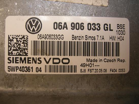 Блок управления двигателем (ECU)AUDI, VW 06A906033GL