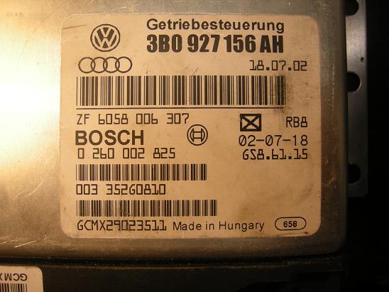 Блок управления двигателем (ECU) AUDI, VW 3B0927156AH