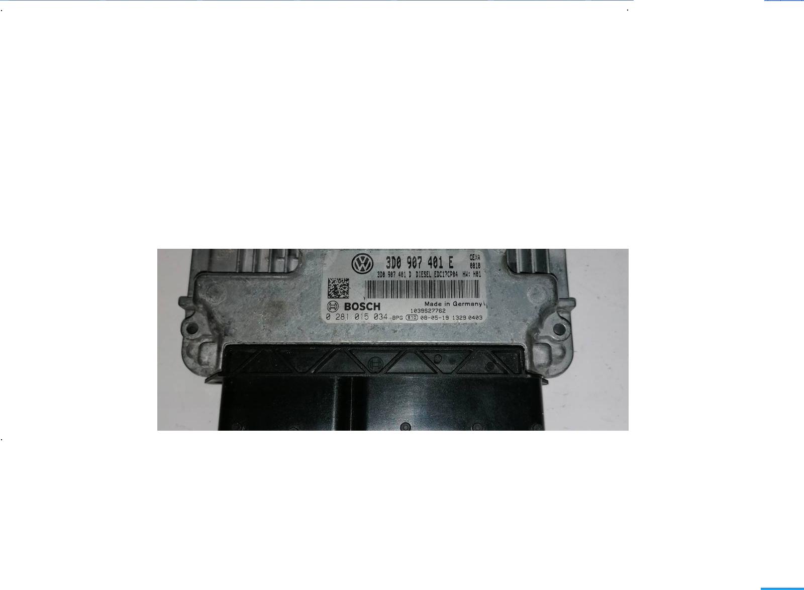 Блок управления двигателем (ECU) AUDI, VW 3D0907401E