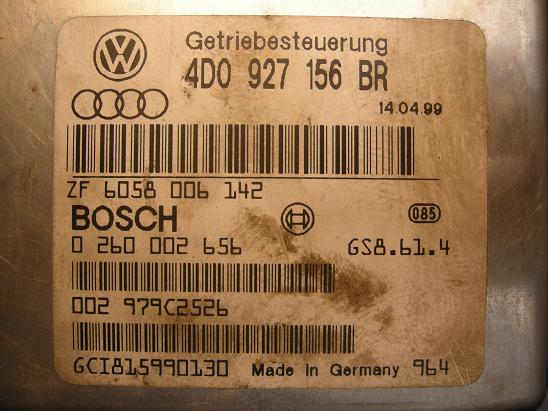 Блок управления двигателем (ECU)AUDI, VW 4D0927156BR