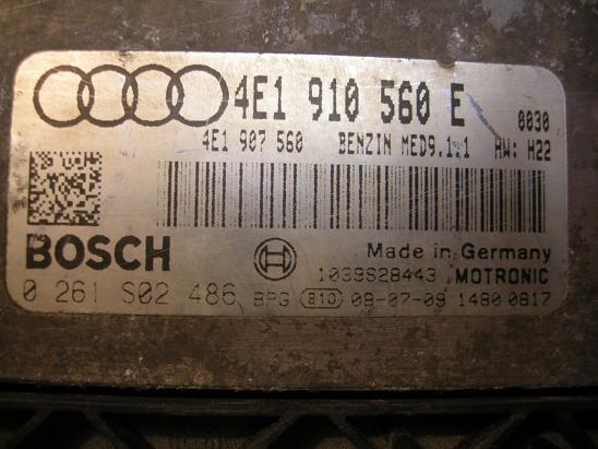 Блок управления двигателем (ECU) AUDI, VW 4E1910560E