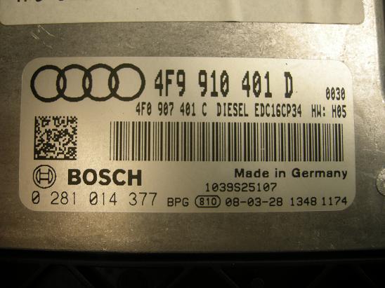 Блок управления двигателем (ECU) AUDI, VW 4F9910401D