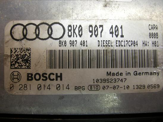 Блок управления двигателем (ECU) AUDI, VW 8K0907401