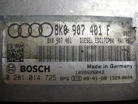 Блок управления двигателем (ECU) AUDI, VW 8K0907401F