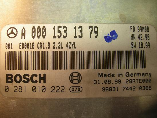 Блок управления двигателем Mercedes 0001531379