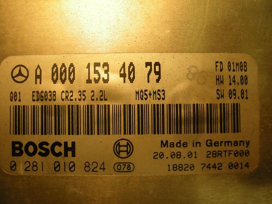 Блок управления двигателем Mercedes 0001534079
