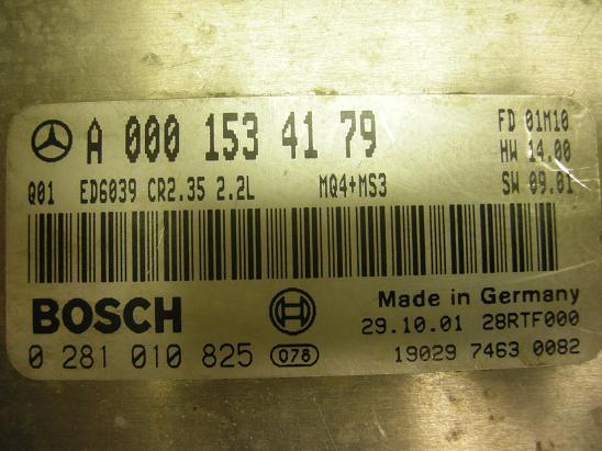 Блок управления двигателем Mercedes 0001534179