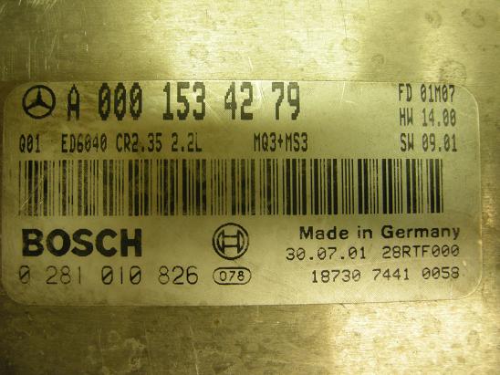 Блок управления двигателем Mercedes 0001534279