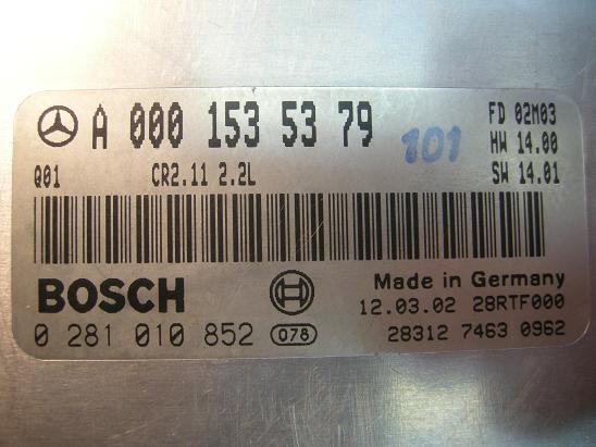 Блок управления двигателем Mercedes 0001535379