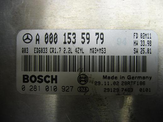 Блок управления двигателем Mercedes 0001535979