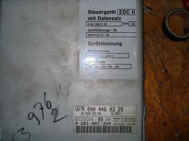Блок управления двигателем Mercedes 0004460349