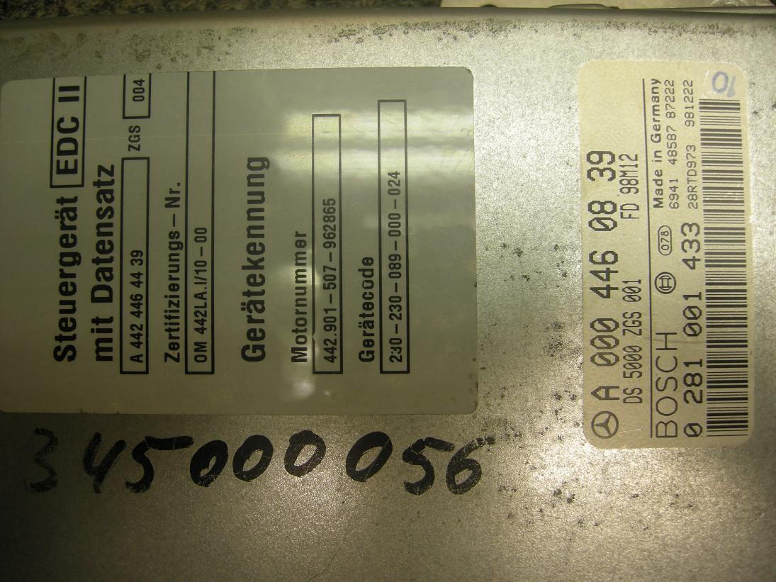 Блок управления двигателем Mercedes 0004460839