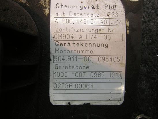 Блок управления двигателем Mercedes 0004465140