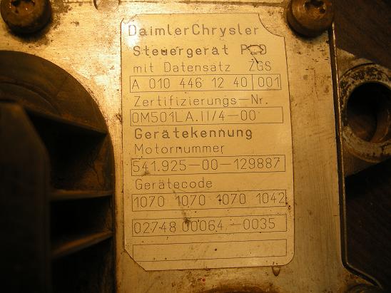 Блок управления двигателем (ECU) Mercedes 0104461240
