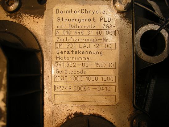 Блок управления двигателем (ECU) Mercedes 0104463140