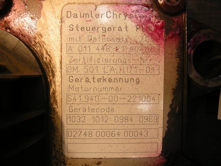 Блок управления двигателем (ECU)Mercedes 0114462140