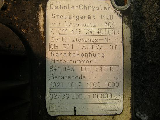 Блок управления двигателем (ECU) Mercedes 0114462440