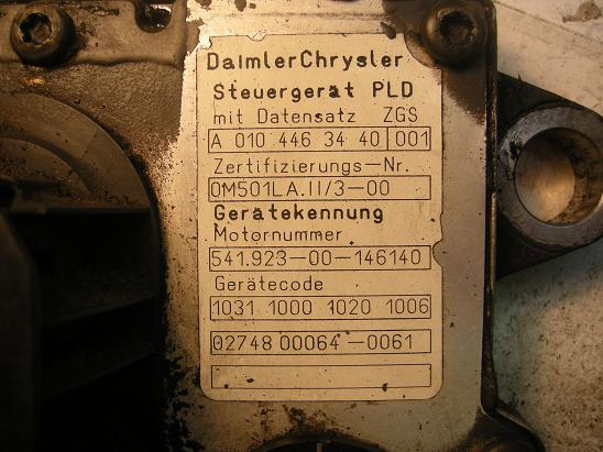 Блок управления двигателем (ECU) Mercedes 0114463540