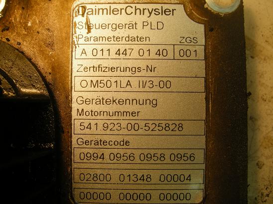 Блок управления двигателем (ECU) Mercedes 0114470140