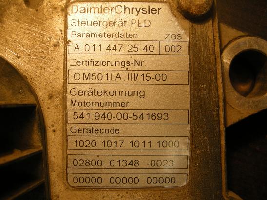 Блок управления двигателем (ECU)Mercedes 0114472540