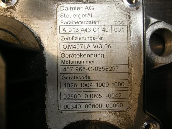 Блок управления двигателем (ECU) Mercedes 0134430140