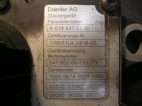 Блок управления двигателем (ECU)Mercedes 0144476340