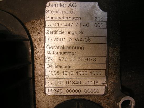 Блок управления двигателем (ECU) Mercedes 0154477140