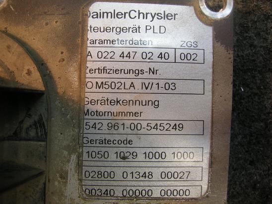 Блок управления двигателем (ECU)Mercedes 0224470240
