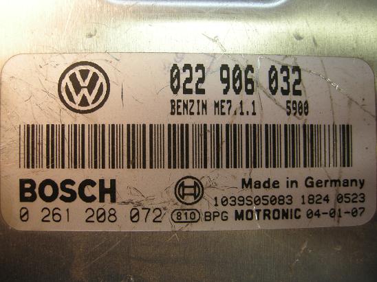Блок управления двигателем AUDI, VW 022906032