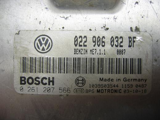 Блок управления двигателем AUDI, VW 022906032BF