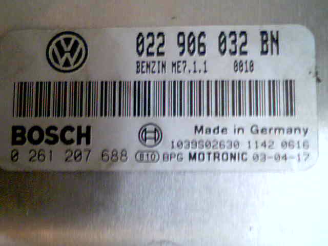 Блок управления двигателем AUDI, VW 022906032BN