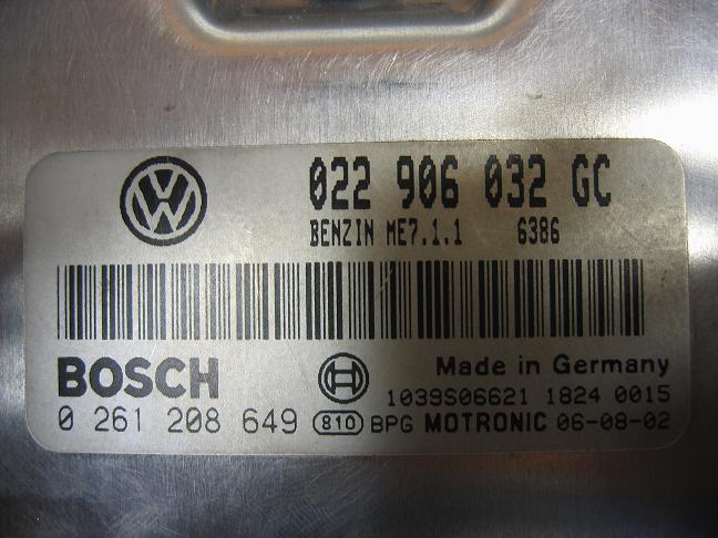 Блок управления двигателем AUDI, VW 022906032GC