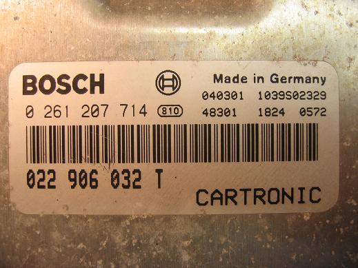 Блок управления двигателем AUDI, VW 022906032T