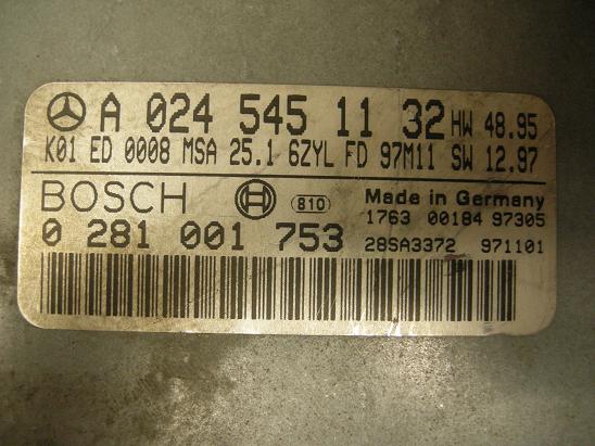 Блок управления двигателем (ECU) Mercedes 0245451132
