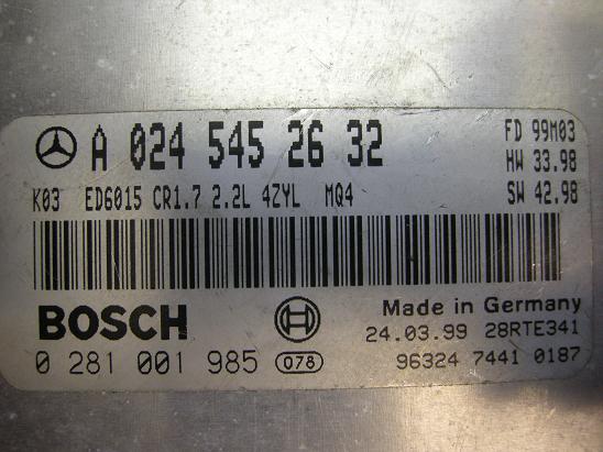 Блок управления двигателем Mercedes 0245452632