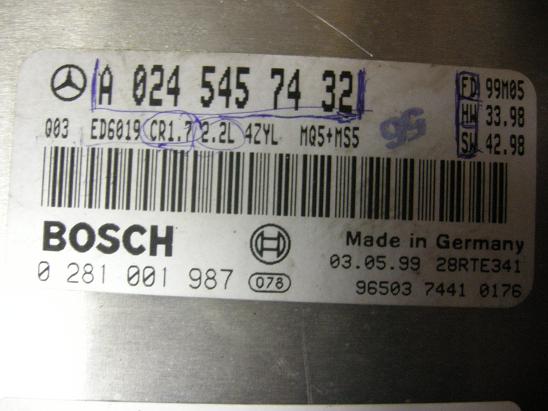 Блок управления двигателем Mercedes 0245457432