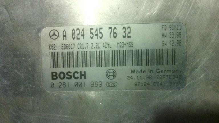 Блок управления двигателем Mercedes 0245457632
