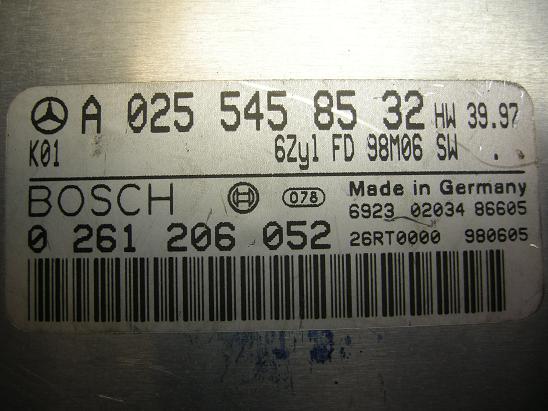 Блок управления двигателем Mercedes 0255458532