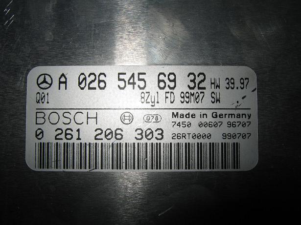 Блок управления двигателем Mercedes 0265456932
