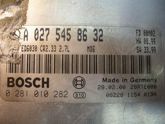 Блок управления двигателем Mercedes 0275458632