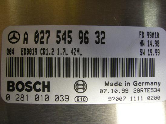 Блок управления двигателем Mercedes 0275459632