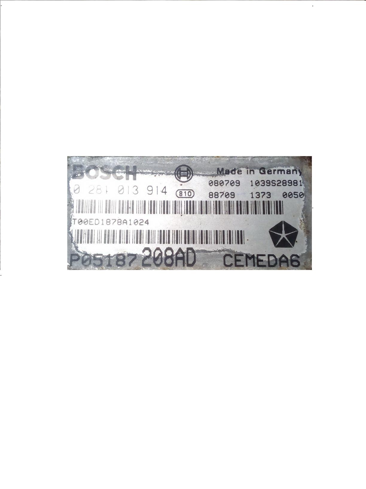 Блок управления двигателем (ECU) Mercedes 0281013914