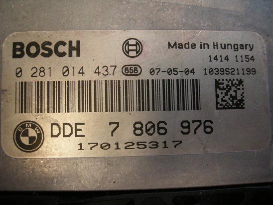 Блок управления двигателем BMW 0281014437