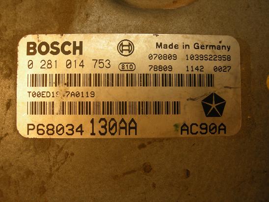 Блок управления двигателем (ECU) Mercedes 0281014753