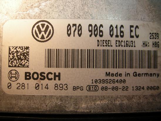 Блок управления двигателем (ECU) AUDI, VW 0281014893
