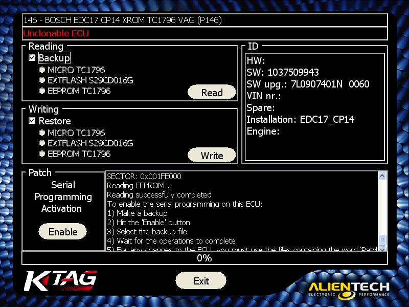 Блок управления двигателем (ECU) AUDI, VW 0281015871