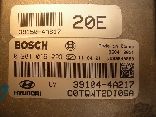 Блок управления двигателем (ECU) Разное 0281016293