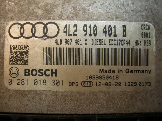 Блок управления двигателем (ECU) AUDI, VW 0281018301