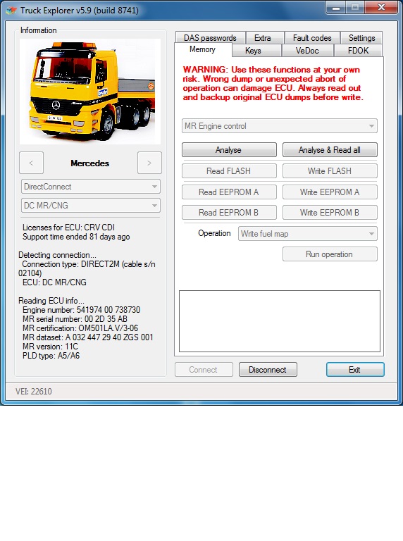 Блок управления двигателем (ECU) Mercedes 0324472940