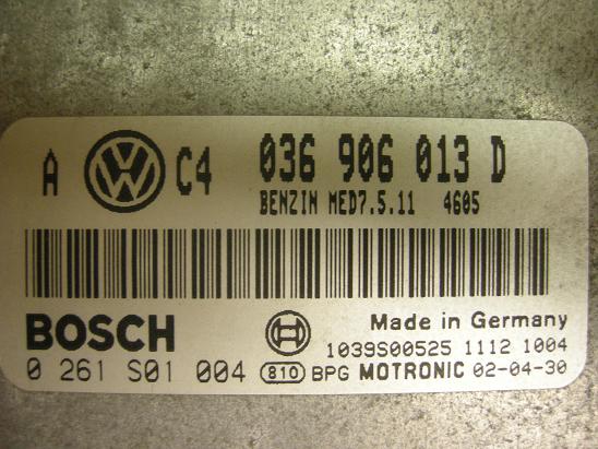 Блок управления двигателем AUDI, VW 036906013D